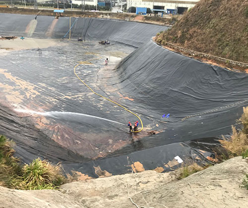 泰山废水池清理